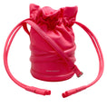 Load image into Gallery viewer, Alexander McQueen Neon Pink Soft Curve Drawstring Bag
