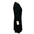 Load image into Gallery viewer, 3.1 Phillip Lim Black Rhinestone Embellished Short Sleeved Crepe Mini Dress
