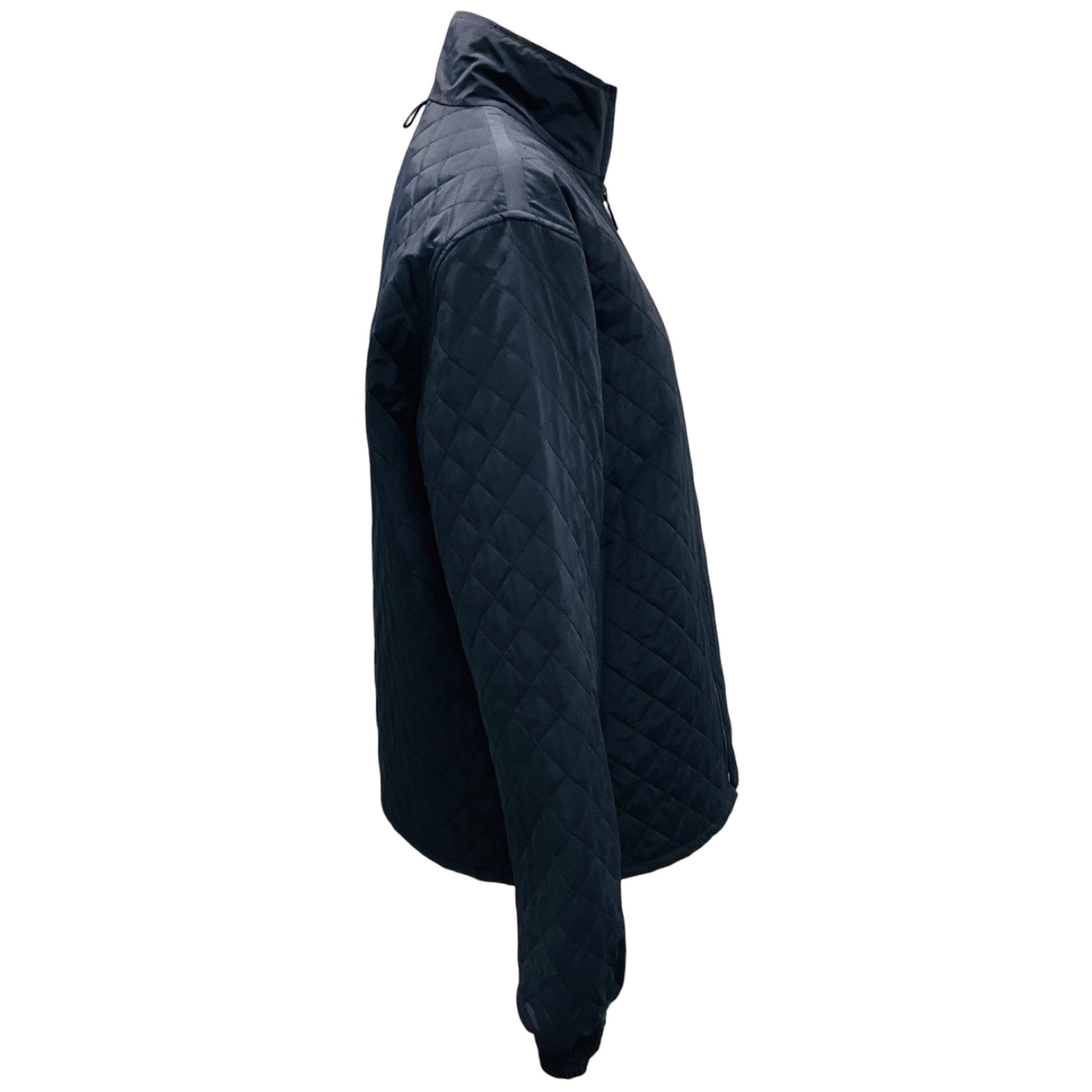 Burberry Men's Navy Quilted Nylon Full Zip Jacket