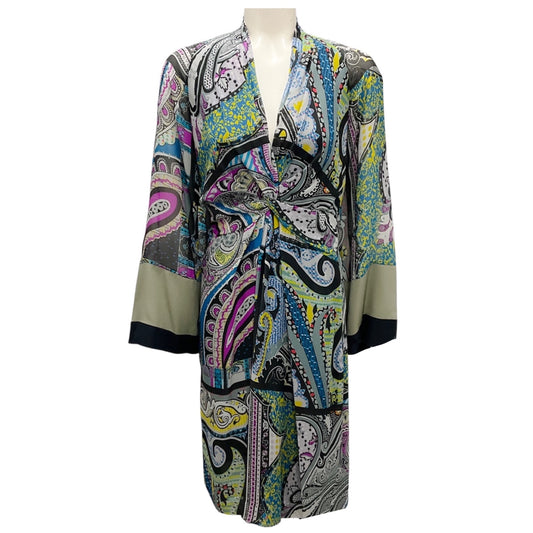 Etro Multicolor Printed Silk Midi Dress