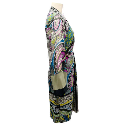 Etro Multicolor Printed Silk Midi Dress