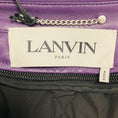 Load image into Gallery viewer, Lanvin Raisin Purple Catwoman Printed Lamb Leather Jacket
