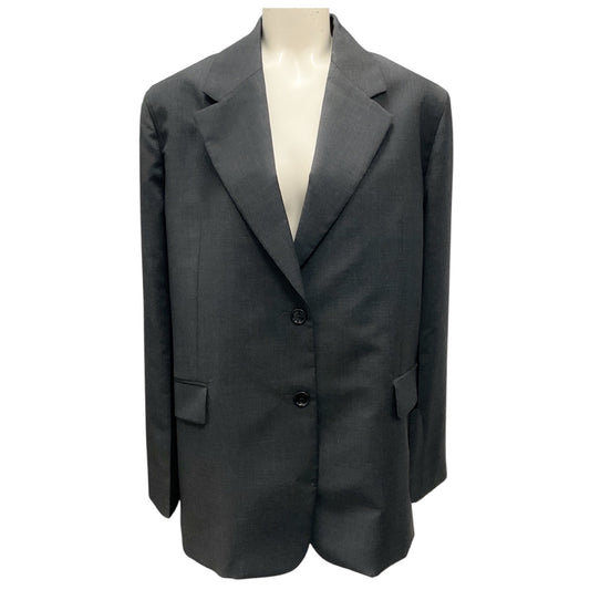 Prada Dark Grey Classic Wool Blazer