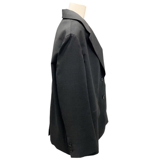 Prada Dark Grey Classic Wool Blazer