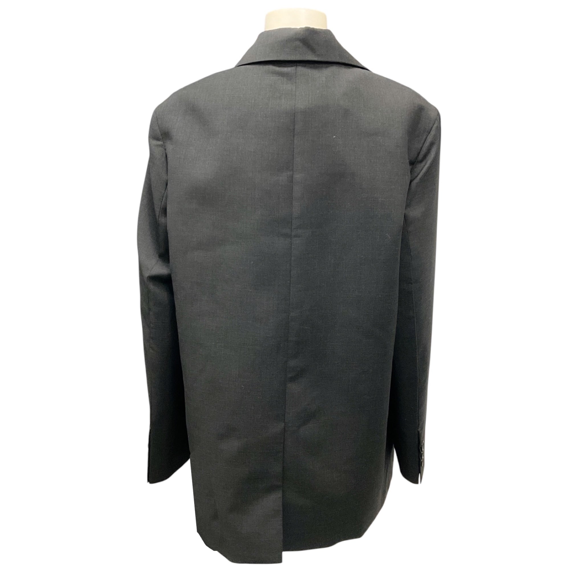 Prada Dark Grey Classic Wool Blazer