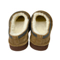 Load image into Gallery viewer, Brunello Cucinelli Brown Monili Bead Embellished Shearling Lined Quilted Suede Slippers
