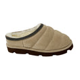 Load image into Gallery viewer, Brunello Cucinelli Beige Monili Bead Embellished Shearling Lined Quilted Suede Slippers
