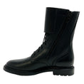 Load image into Gallery viewer, Celine Black Leather Ranger Lace Up Boots with Buckle Cuff
