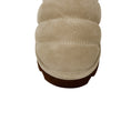 Load image into Gallery viewer, Brunello Cucinelli Beige Monili Bead Embellished Shearling Lined Quilted Suede Slippers
