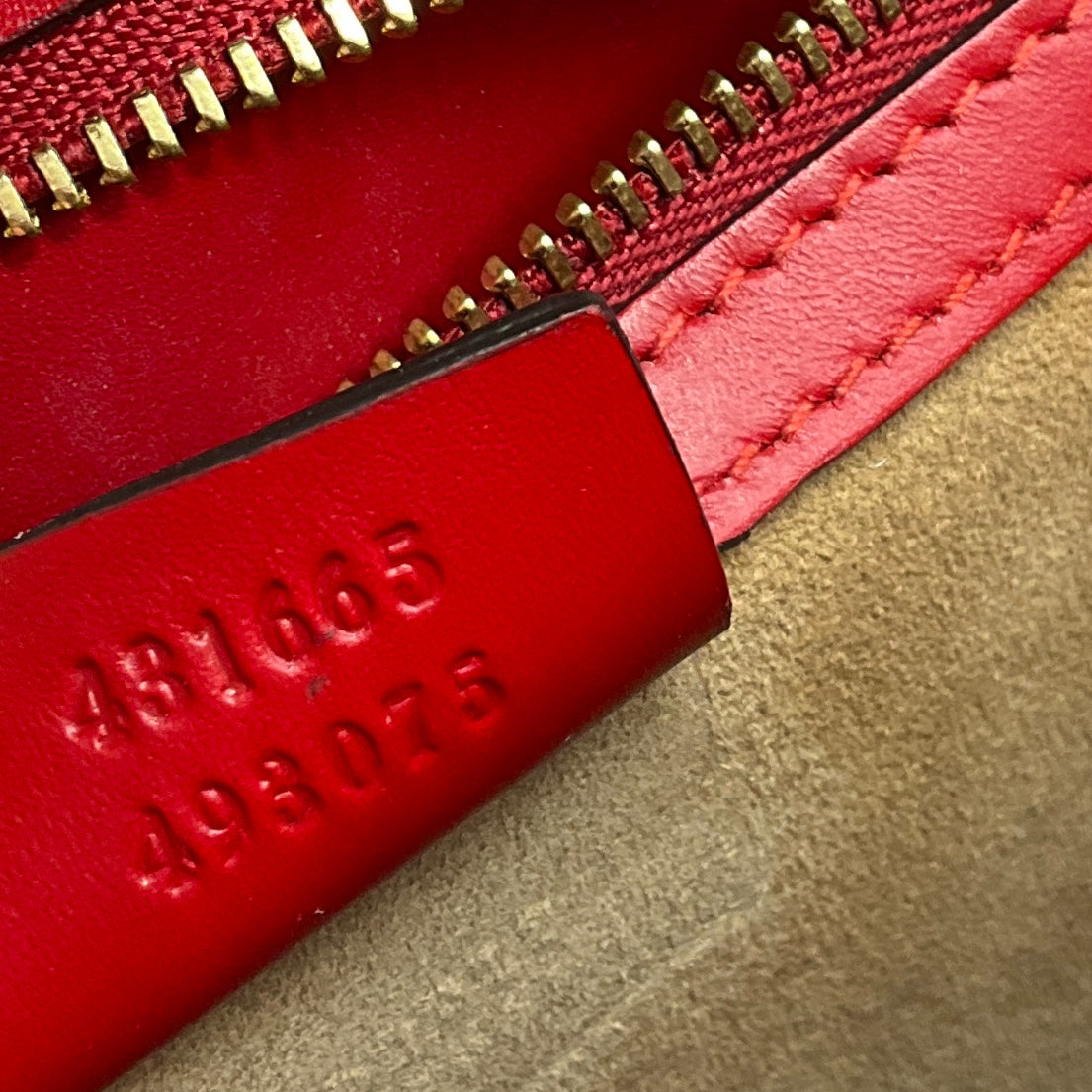 Gucci Red Calfskin Leather Medium Sylvie Two Way Top Handle Bag