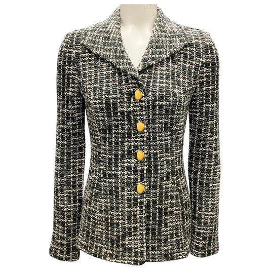 St. John Olive / Ivory Multi Tweed Jacket