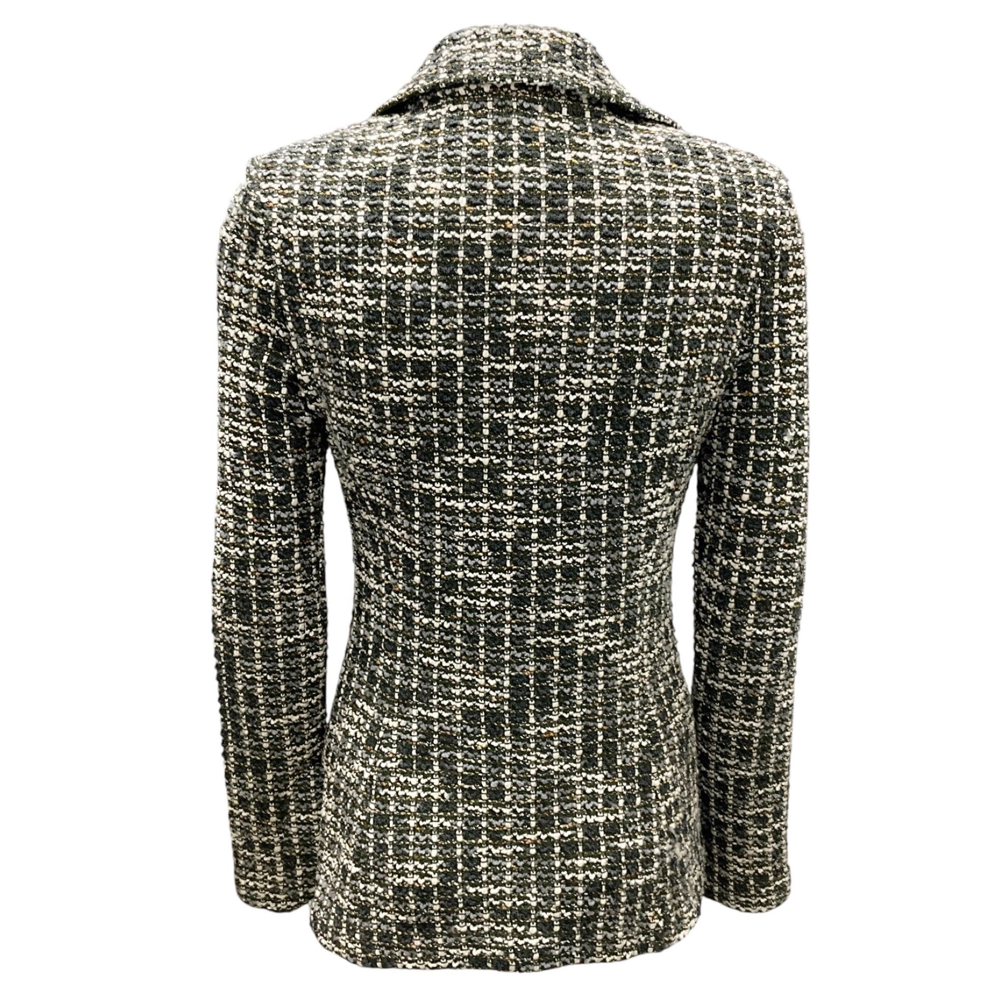 St. John Olive / Ivory Multi Tweed Jacket