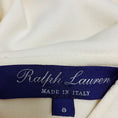 Load image into Gallery viewer, Ralph Lauren Collection Ivory Hooded Wool Crepe Midi Dress
