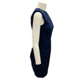 Load image into Gallery viewer, Alexander McQueen Navy 2020 Draped Cocktail Dress
