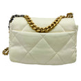 Load image into Gallery viewer, Chanel Cream CC Logo Quilted Leather Medium Chanel 19 Flap Shoulder Bag with Chain Straps and Mixed Metal Hardware
