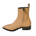 Load image into Gallery viewer, Brunello Cucinelli Beige Monili Bead Embellished Pull-On Leather Ankle Boots
