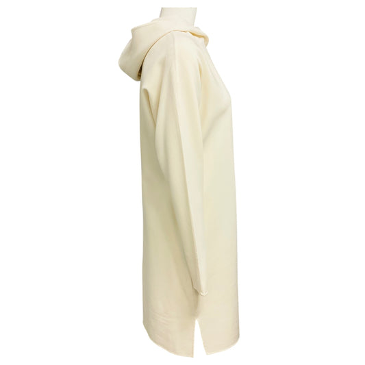 Ralph Lauren Collection Ivory Hooded Wool Crepe Midi Dress