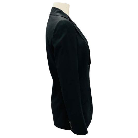 Dolce & Gabbana Black Two Button Wool Stretch Blazer