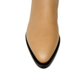 Load image into Gallery viewer, Brunello Cucinelli Beige Monili Bead Embellished Pull-On Leather Ankle Boots
