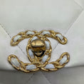 Load image into Gallery viewer, Chanel Cream CC Logo Quilted Leather Medium Chanel 19 Flap Shoulder Bag with Chain Straps and Mixed Metal Hardware
