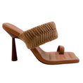 Load image into Gallery viewer, GIA / RHW Chocolate Suede Rosie Toe Ring Sandals
