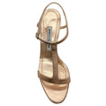 Load image into Gallery viewer, Manolo Blahnik Rose Gold Leather Hulaerga T-Strap Sandals
