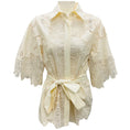 Load image into Gallery viewer, Elie Saab Off White Cotton Embroidered Shirt
