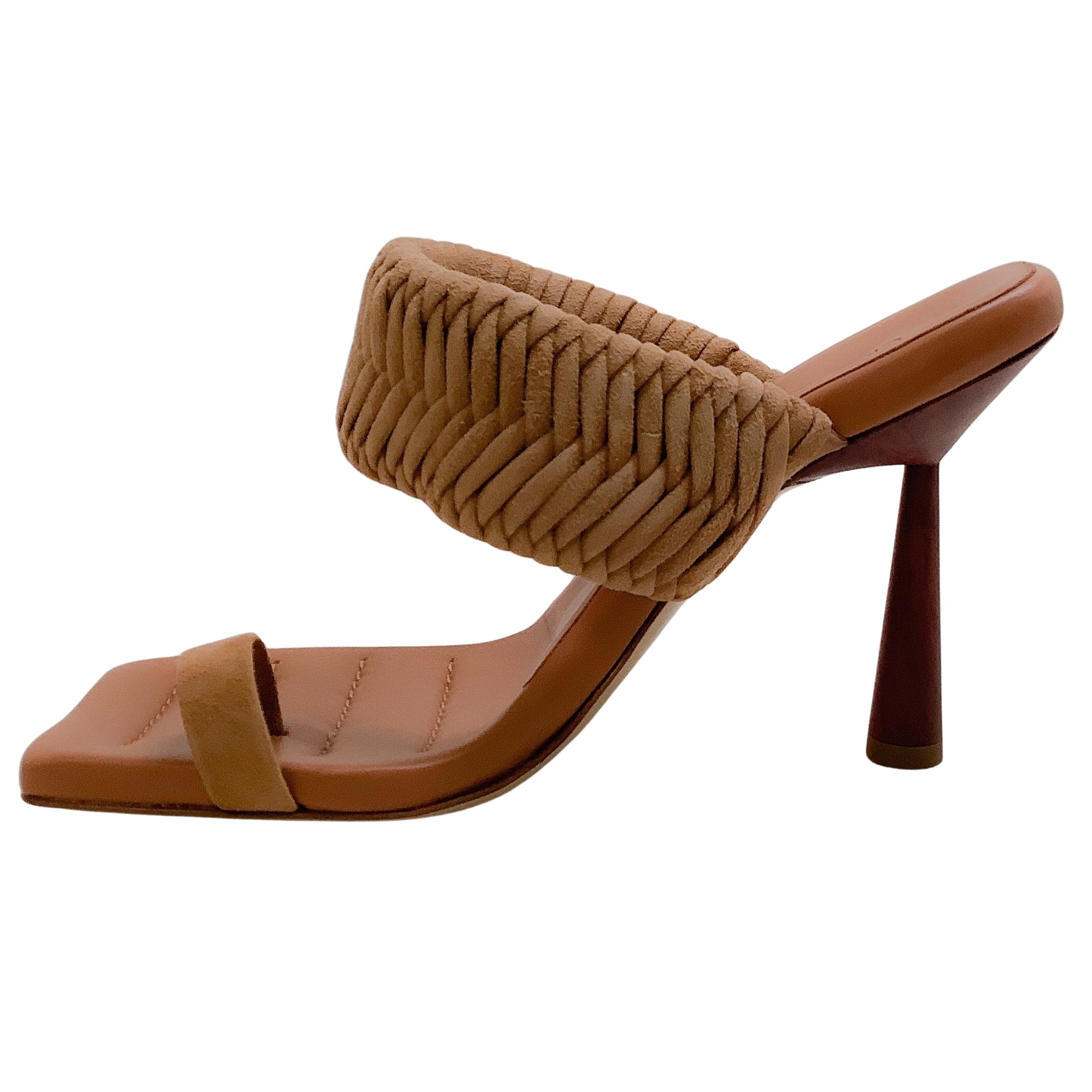 GIA / RHW Chocolate Suede Rosie Toe Ring Sandals