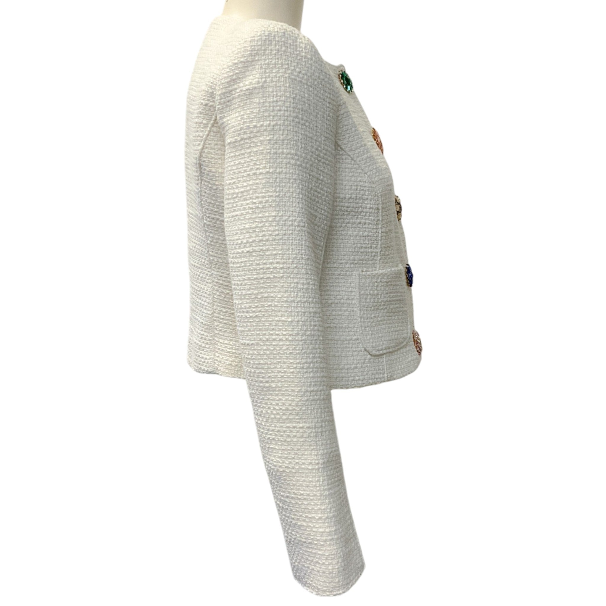 Cinq à Sept Ivory Tweed Gardenia Randi Jacket