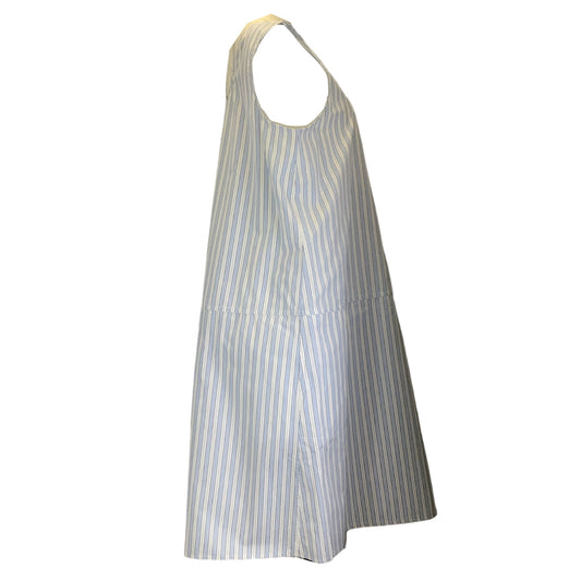 Sofie D'Hoore Blue / White Striped Sleeveless Midi Dress