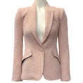 Load image into Gallery viewer, L'Agence Petal Pink Textured Tweed Chamberlain Blazer

