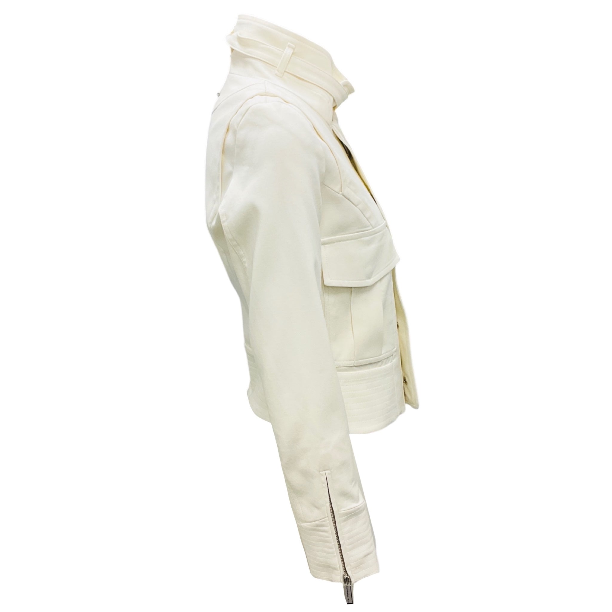 Barbara Bui Ecru Patch Pocket Jacket
