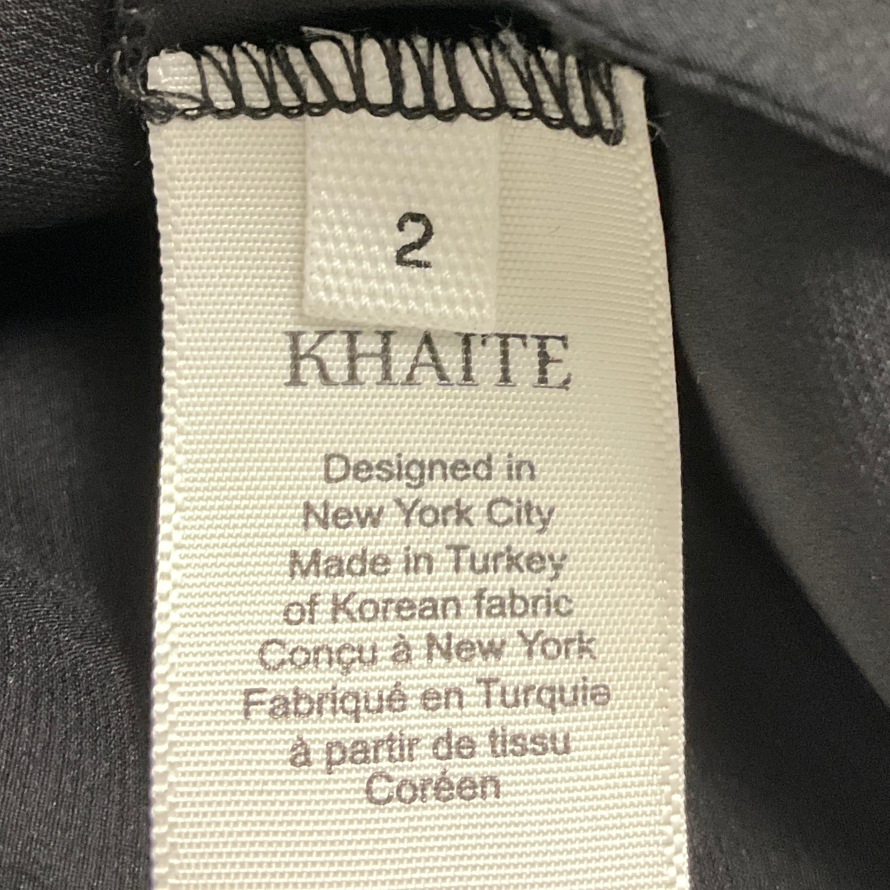 Khaite Black Sleeveless Cross Back Silk Midi Cocktail Dress