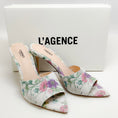 Load image into Gallery viewer, L'Agence Multi Floral Lolita Pointed Toe Slide Sandals
