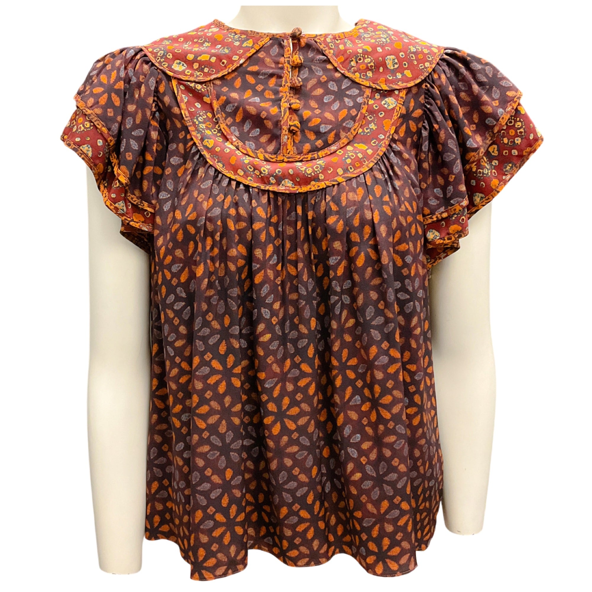 Ulla Johnson Agate Print Silk Citra Top