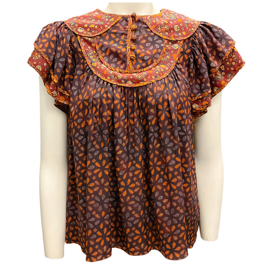 Ulla Johnson Agate Print Silk Citra Top