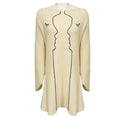 Load image into Gallery viewer, Vivetta Ivory / Black Long Sleeved Wool and Cashmere Knit Sweater Dress
