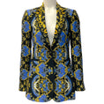Load image into Gallery viewer, Alice + Olivia Blue / Gold Regal Romance Sapphire Breann Blazer


