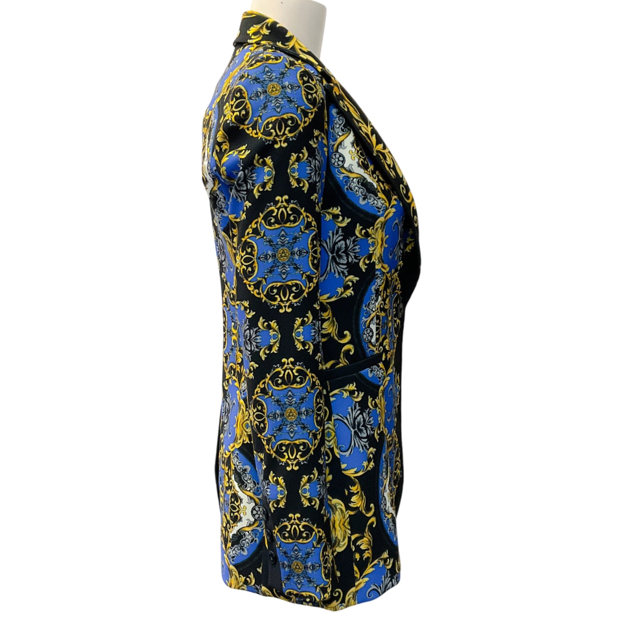 Alice + Olivia Blue / Gold Regal Romance Sapphire Breann Blazer