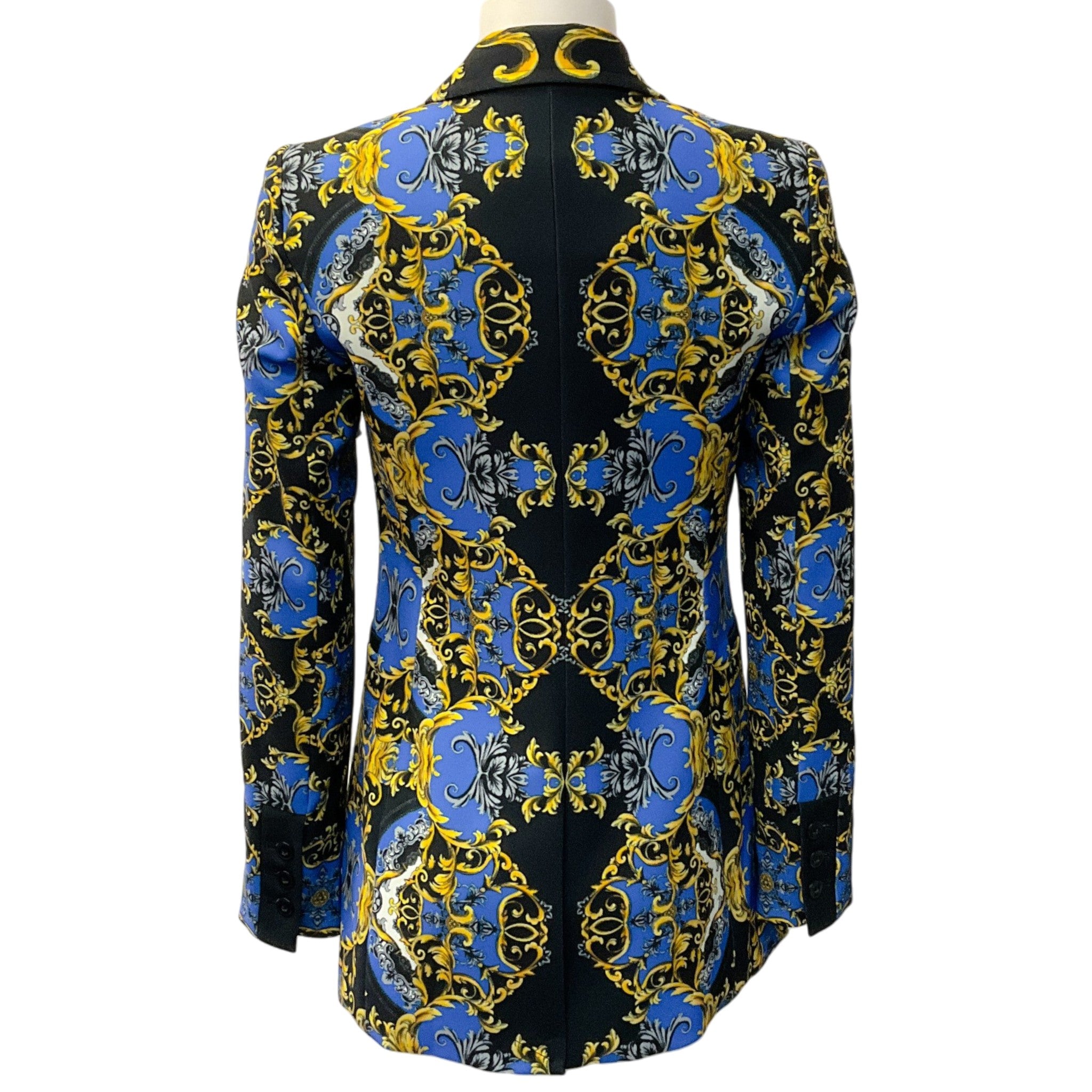 Alice + Olivia Blue / Gold Regal Romance Sapphire Breann Blazer