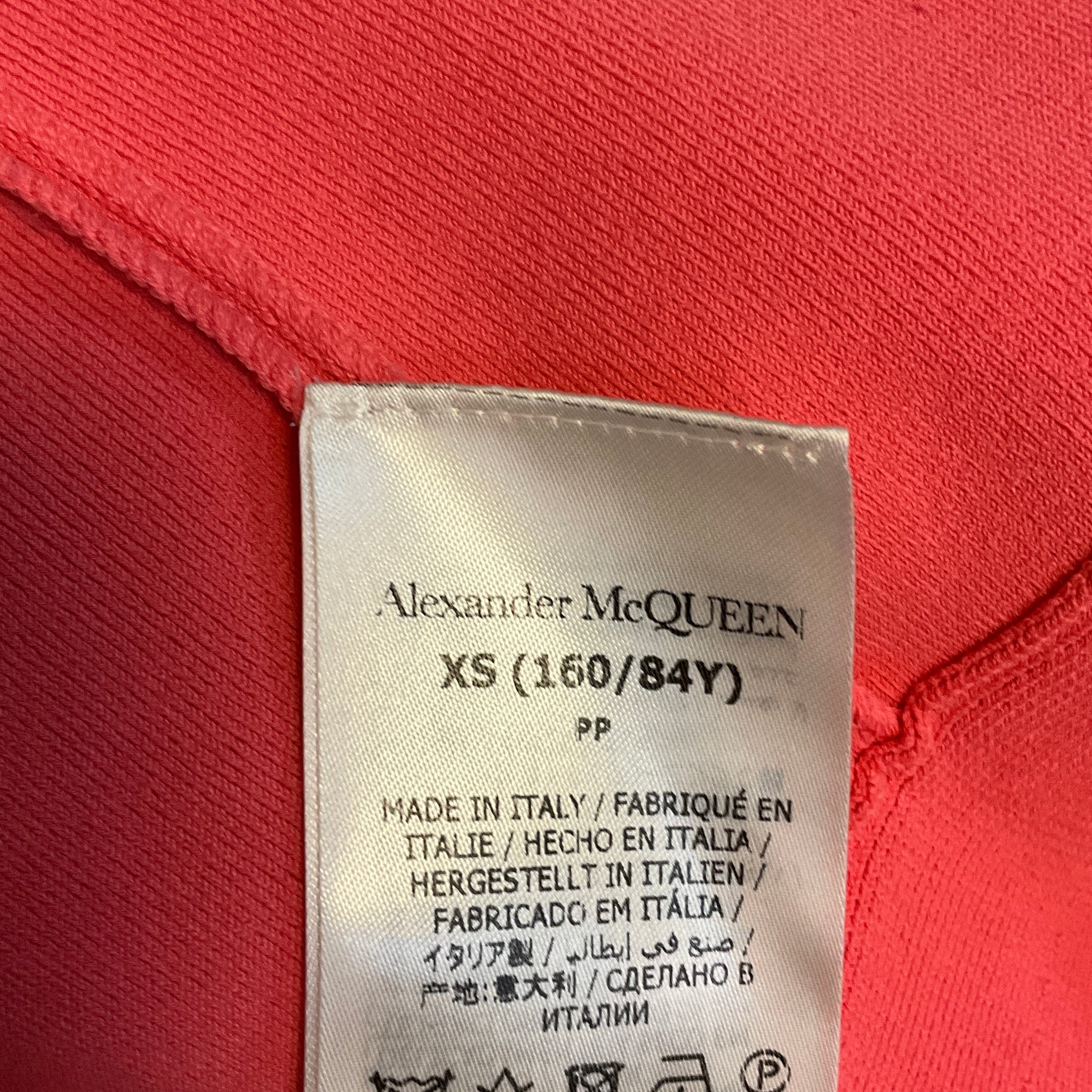 Alexander McQueen Coral Compact Knit Mini Ruffle Dress