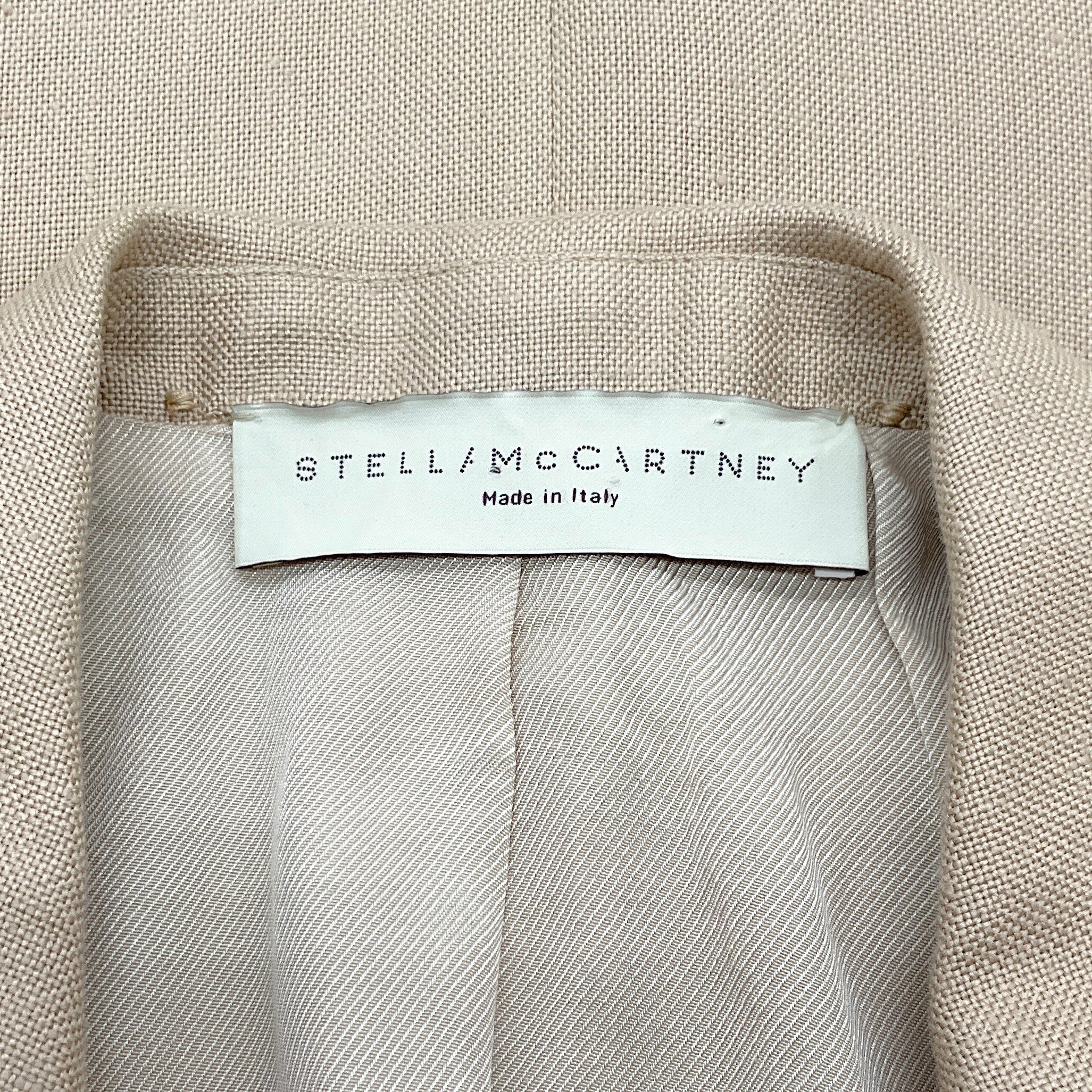 Stella McCartney Beige Single Breasted Blazer