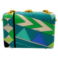 Load image into Gallery viewer, Emilio Pucci Vintage 1960's Turquoise Scarf Print Box Bag
