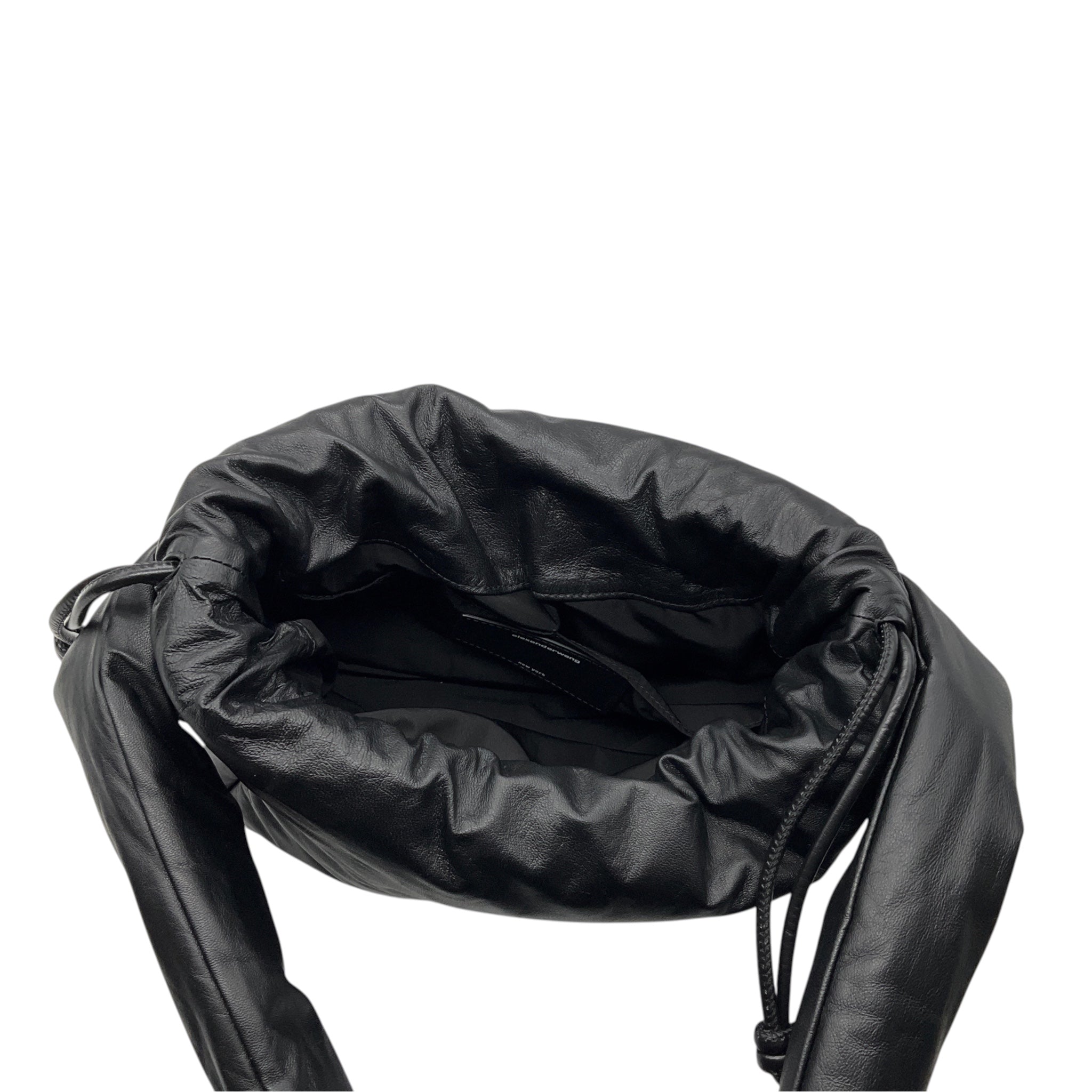 Alexander Wang Black Buttery Leather Ryan Puff Small Bag