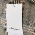 Load image into Gallery viewer, 3.1 Phillip Lim Brown Multi Sequin Plaid Boxy Tee
