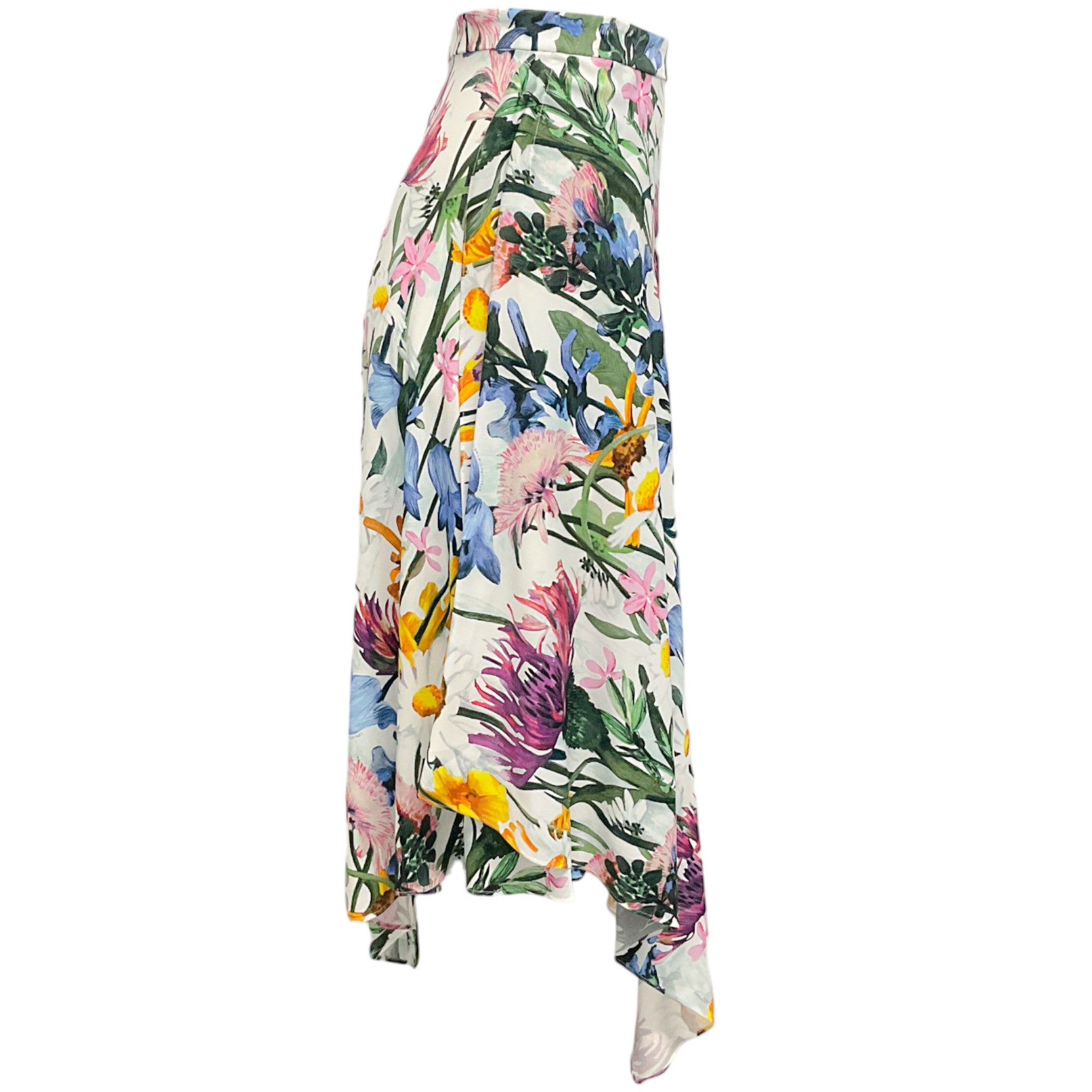 Stella McCartney White Multi Floral Print Skirt