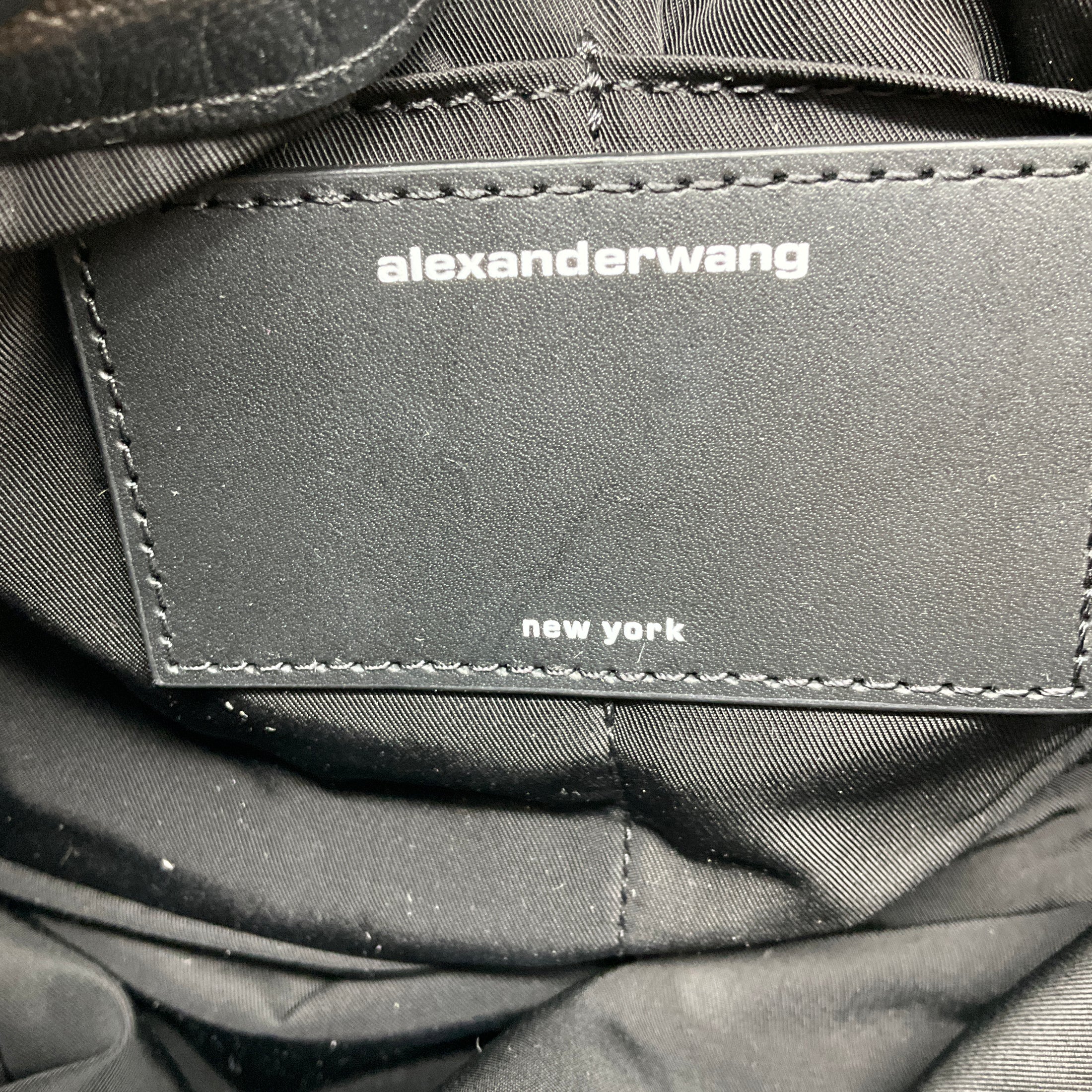 Alexander Wang Black Buttery Leather Ryan Puff Small Bag