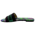 Load image into Gallery viewer, Christian Dior Turquoise / Purple Dway Slide Sandals

