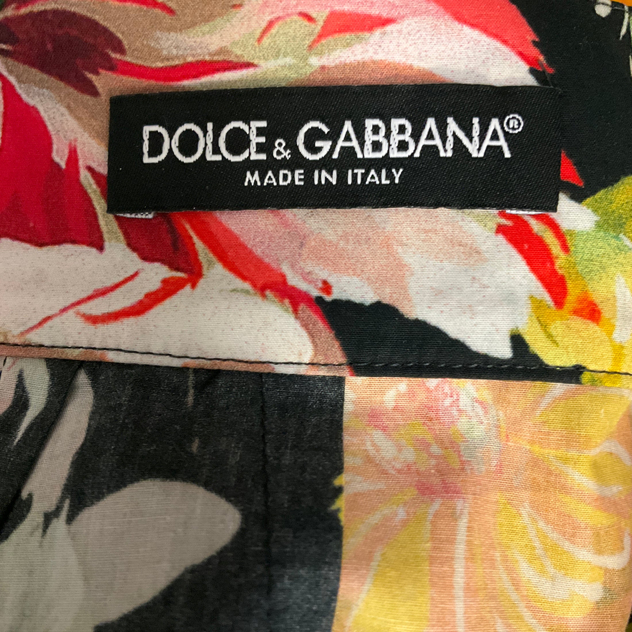 Dolce & Gabbana Multicolor Tiered Floral Cotton Skirt