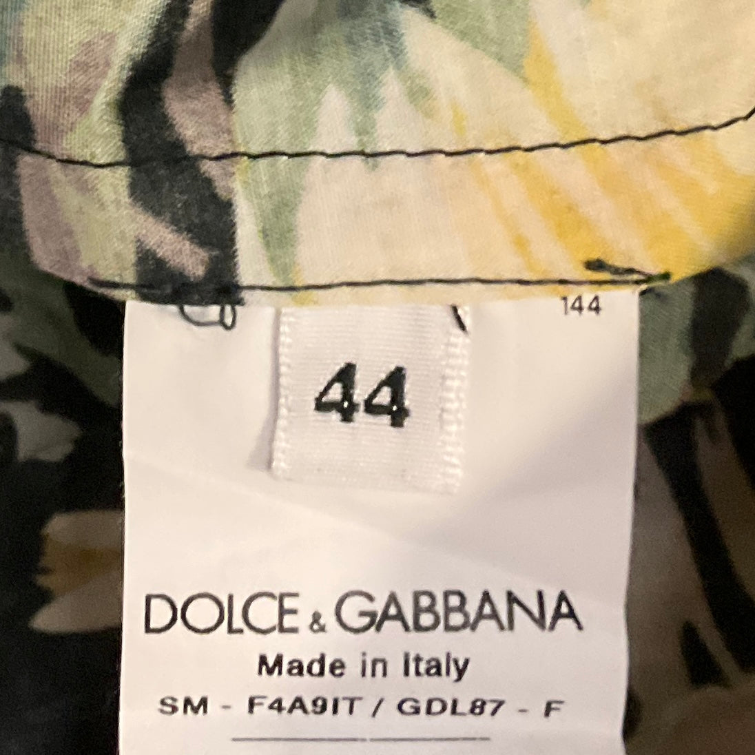 Dolce & Gabbana Multicolor Tiered Floral Cotton Skirt